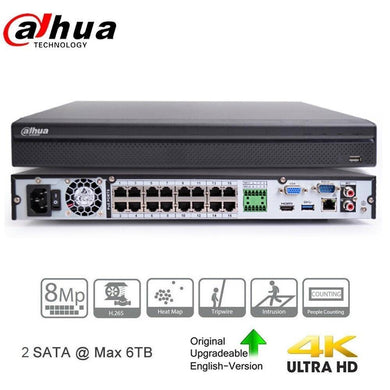 [DHI-NVR4216-16P-4KS3] Dahua 16CH 4K 16 PoE AI SMD CCTV NVR Network Video Recorder  Security Camera System - Polar Tech Australia