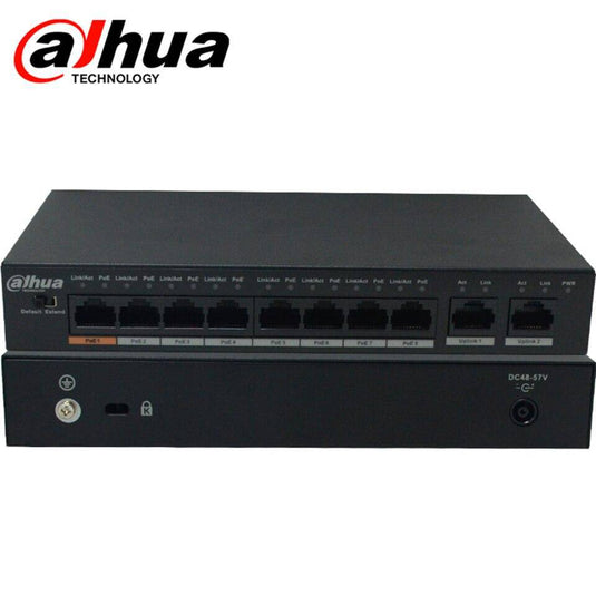 [DH-S1500C-8ET2GT-DPWR] DAHUA 8 PoE 10 Ports PoE Switch CCTV System - Polar Tech Australia