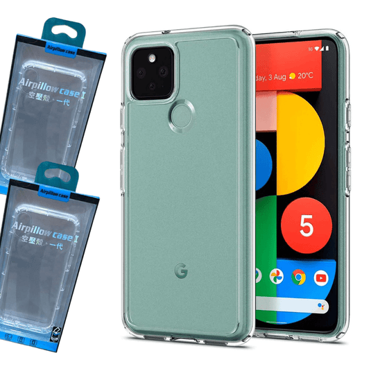 Google Pixel 5 (GD1YQ) AirPillow Cushion Clear Transparent Back Cover Case - Polar Tech Australia