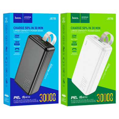 [J87B][30000mAh] HOCO PD 20W QC 3.0 Fast Charging Power Bank - Polar Tech Australia