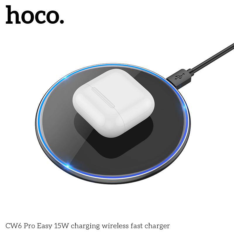 Cargue la imagen en el visor de la galería, [CW6 Pro] HOCO Ultra-Thin Easy Pro 15W Fast Wireless Charger Charging Pad - Polar Tech Australia
