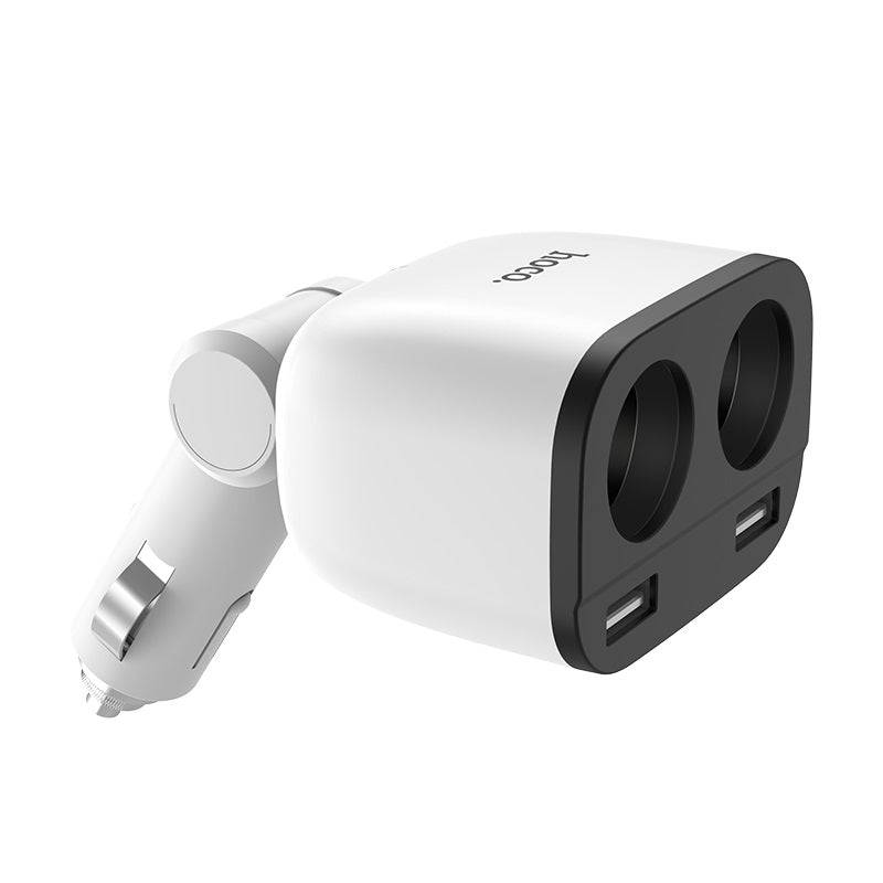 Chargez l&#39;image dans la visionneuse de la galerie, [Z28] HOCO Universal Car Charger Extension Dual Port 2 x USB Port With Digital Display - Polar Tech Australia
