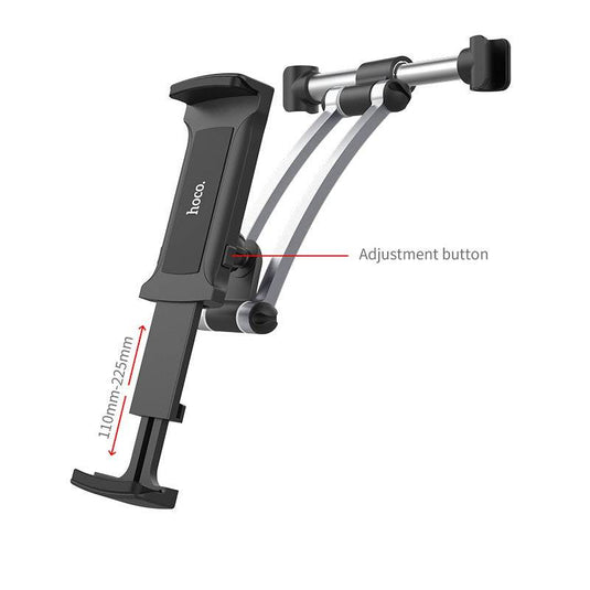 [CA62] HOCO Universal Universal Car Rear Seat Headrest Mount & Extendable Arm Holder For Phone & Tablet - Polar Tech Australia