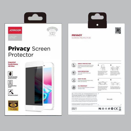 [9D Full Covered][Privacy] Joyroom iPhone 12/Mini/Pro/Max 9H Tempered Glass Screen Protector - Polar Tech Australia