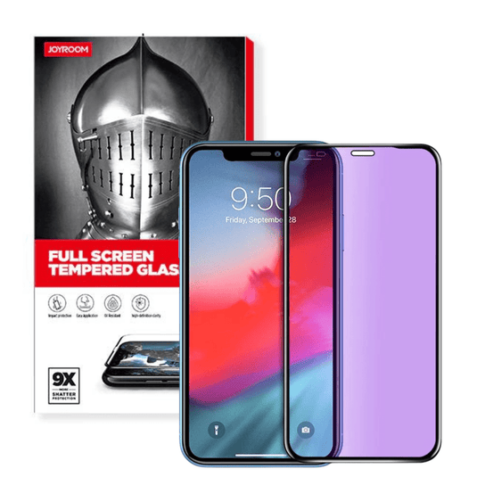 [Full Covered 9D][Eyecare Blue Light Filter] Joyroom iPhone X/XS/XR/11/Pro/Max 9H Tempered Glass Screen Protector - Polar Tech Australia