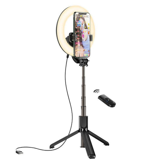 [LV03 Plus] HOCO Universal LED Light Live broadcast Stand Mobile Phone Mount Holder - Polar Tech Australia