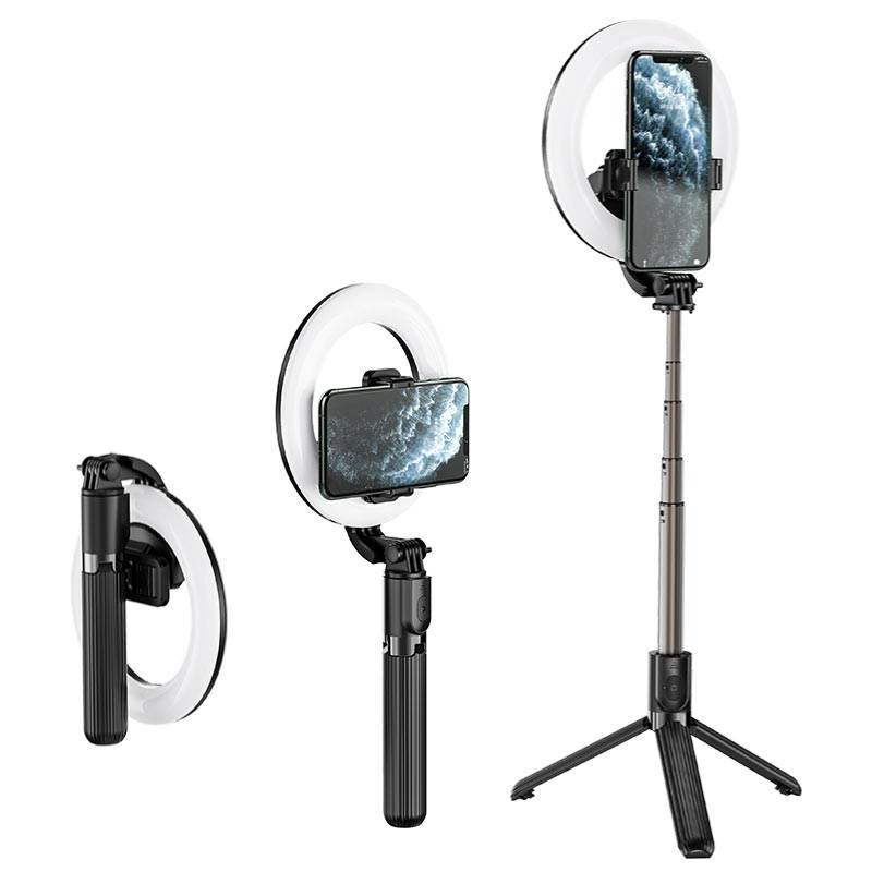 Load image into Gallery viewer, [LV03 Plus] HOCO Universal LED Light Live broadcast Stand Mobile Phone Mount Holder - Polar Tech Australia
