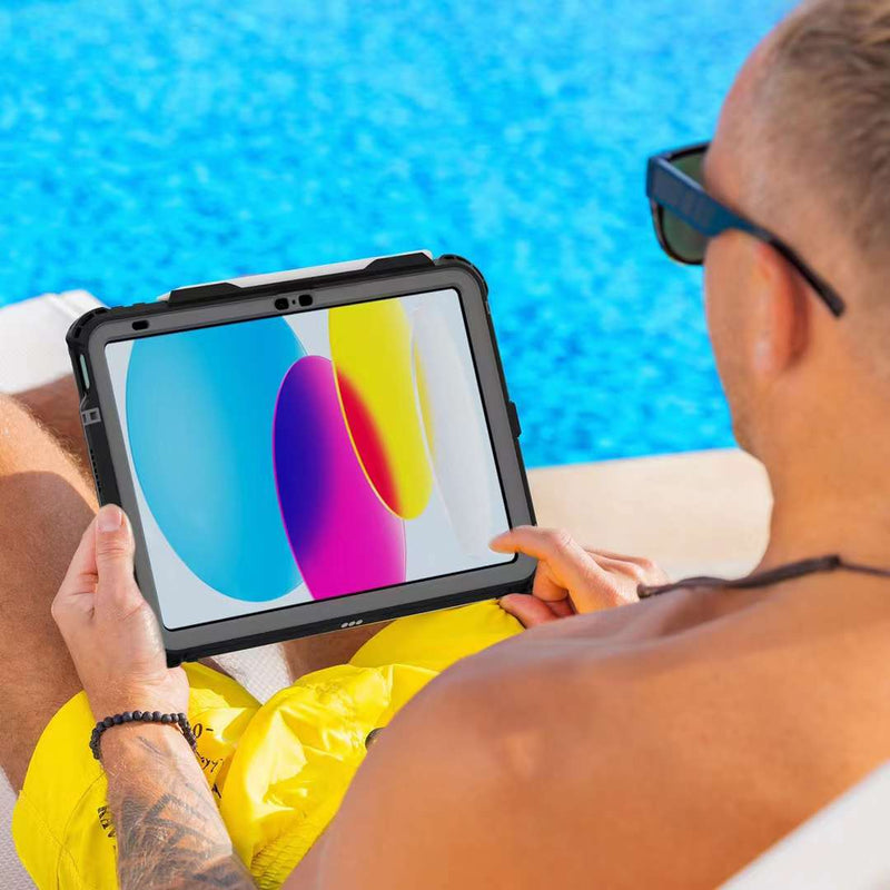 Load image into Gallery viewer, Apple iPad 10th 2022 10.9&quot; Shellbox Waterproof Heavy Duty Lifeproof Style Case - Polar Tech Australia
