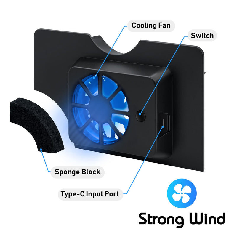 Load image into Gallery viewer, Nintendo Switch OLED Dock Cooling Fan Stand - Polar Tech Australia
