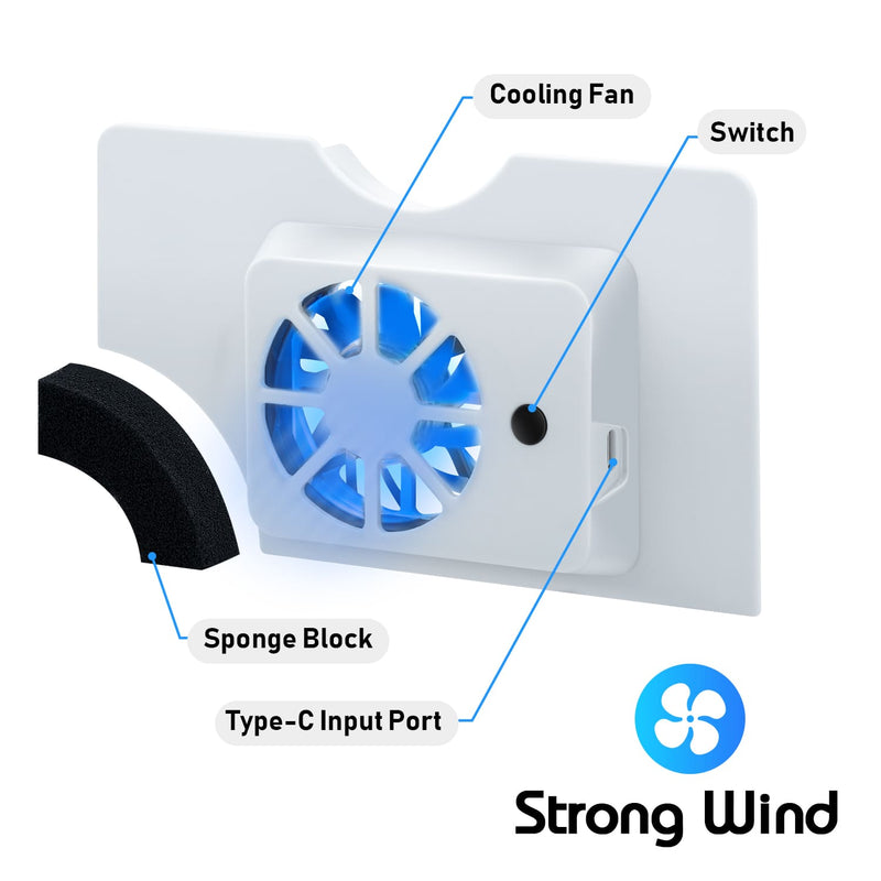 Load image into Gallery viewer, Nintendo Switch OLED Dock Cooling Fan Stand - Polar Tech Australia
