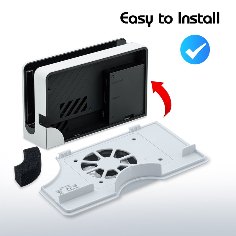 Load image into Gallery viewer, Nintendo Switch OLED Dock Cooling Fan Stand - Polar Tech Australia
