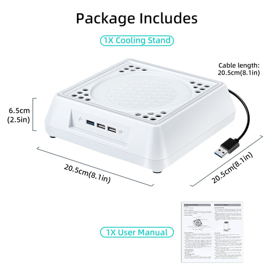 Xbox Series X Console Cooling Stand with LED Lighting & Indicator - Polar Tech Australia