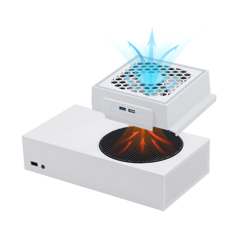 Chargez l&#39;image dans la visionneuse de la galerie, Xbox Series S USB Powered Cooling Fan Dock with RGB LED Light - Polar Tech Australia
