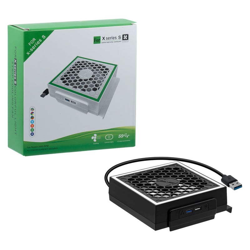 Load image into Gallery viewer, Xbox Series S USB Powered Cooling Fan Dock with RGB LED Light - Polar Tech Australia
