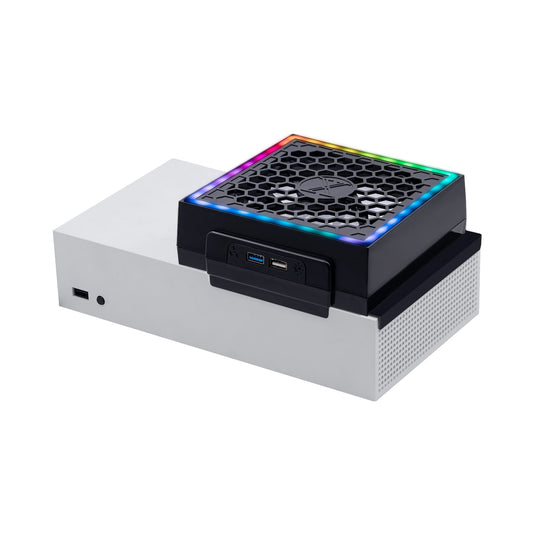 Xbox Series S USB Powered Cooling Fan Dock with RGB LED Light - Polar Tech Australia