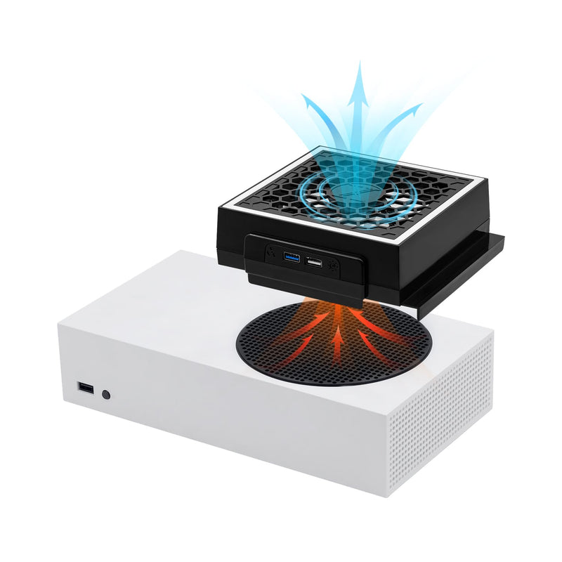 Load image into Gallery viewer, Xbox Series S USB Powered Cooling Fan Dock with RGB LED Light - Polar Tech Australia
