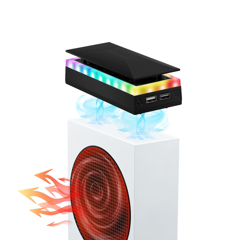 Load image into Gallery viewer, Xbox Series S Upper Top Cooling Fan with RGB Lighting - Polar Tech Australia
