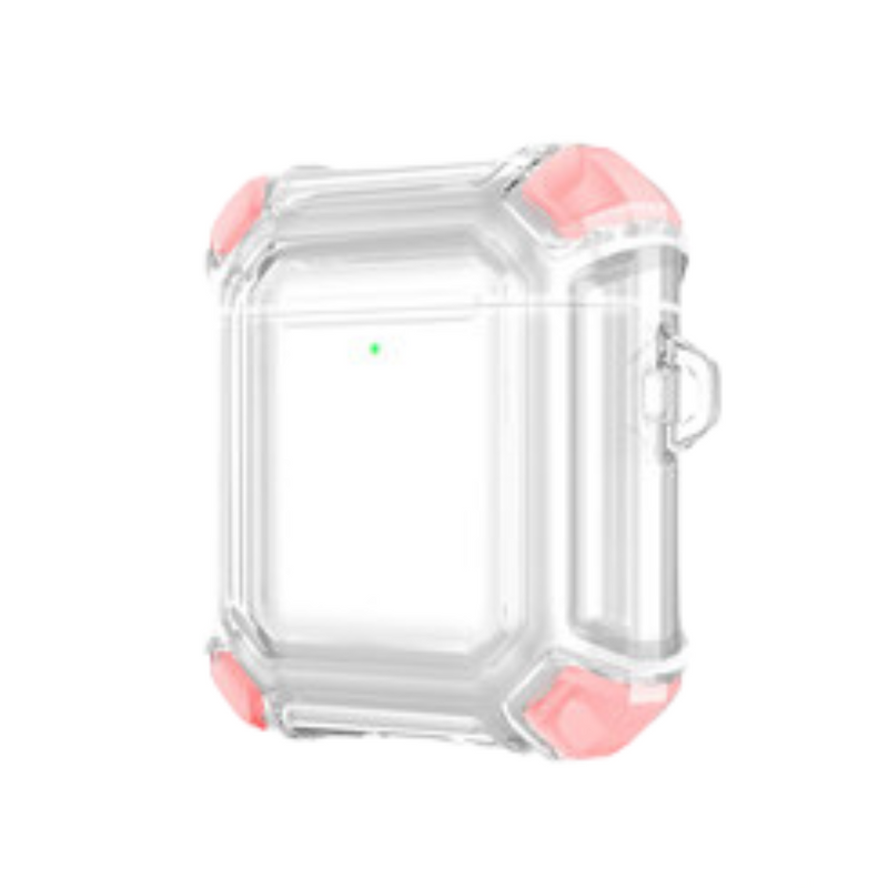 Chargez l&#39;image dans la visionneuse de la galerie, AirPods 1 &amp; 2 Transparent Heavy Duty Protecive Case With Key Ring - Polar Tech Australia
