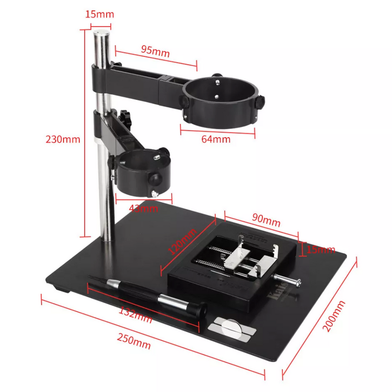 Cargue la imagen en el visor de la galería, [F-204] KAISI 2 in 1 Hot Air Gun Clamp Holder Station + Mobile Phone Laptop BGA Rework Reballing Fixture - Polar Tech Australia
