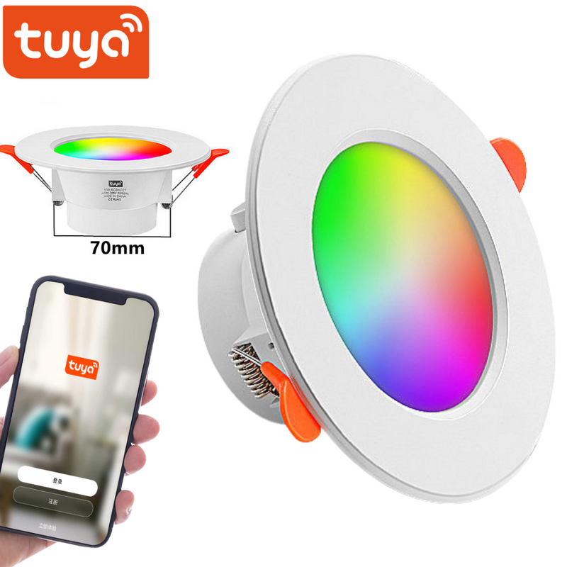 Chargez l&#39;image dans la visionneuse de la galerie, [TUYA Smart Home] RGB LED 10W Downlight Ceiling Light Wireless Control - Polar Tech Australia
