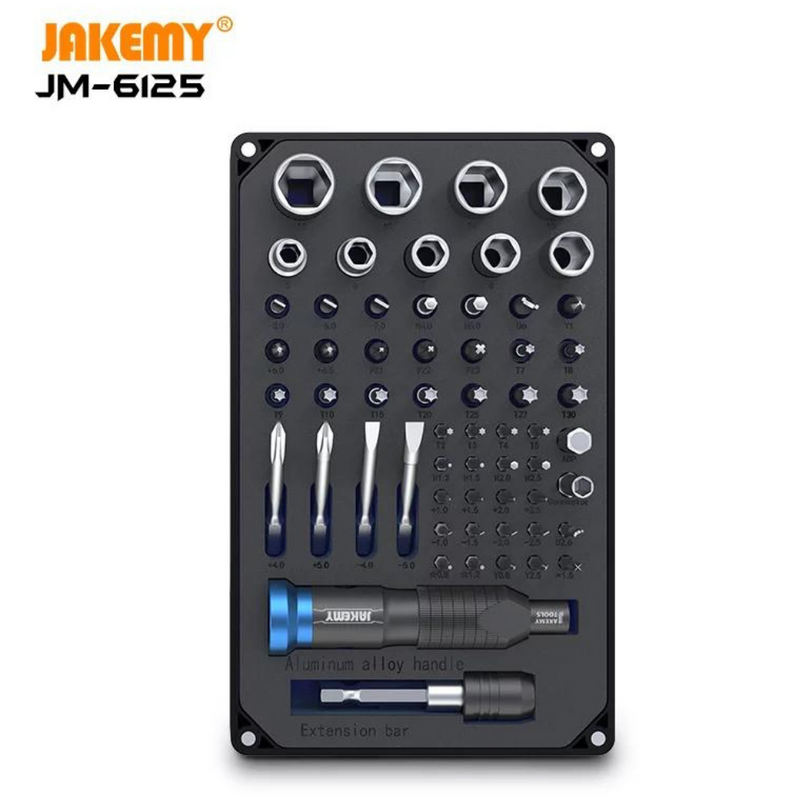 Cargue la imagen en el visor de la galería, [JM-6125] Jakemy 60 in 1 Multifunctional Portable Combined Screwdriver Set With Storage Box - Polar Tech Australia
