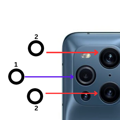 OPPO Find X3 Pro (CPH2173) - Back Rear Camera Glass Lens - Polar Tech Australia