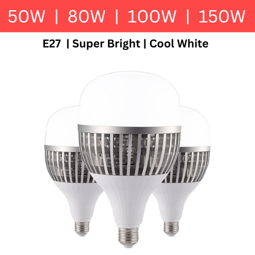 Cargue la imagen en el visor de la galería, Super Bright Factory Industry 50W 80W 100W 150W LED Bulbs Light Lamp E27 Head - Polar Tech Australia
