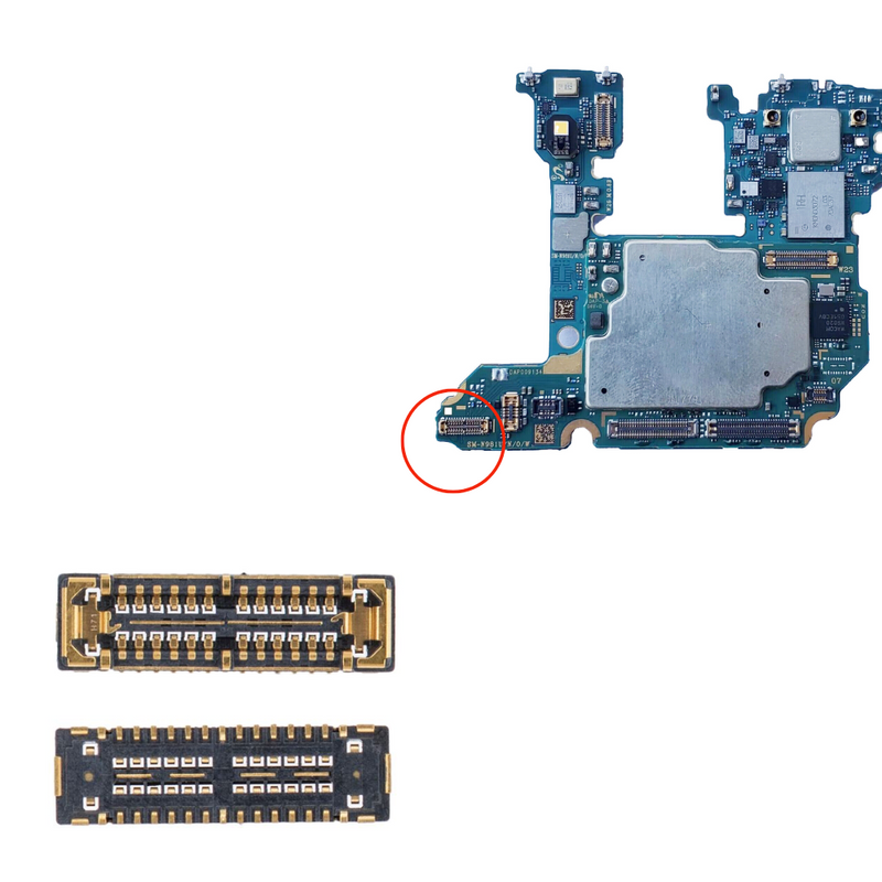 Cargue la imagen en el visor de la galería, Samsung Galaxy Note 20 &amp; Note 20 Ultra Motherboard Logic Board FPC Connector - Polar Tech Australia
