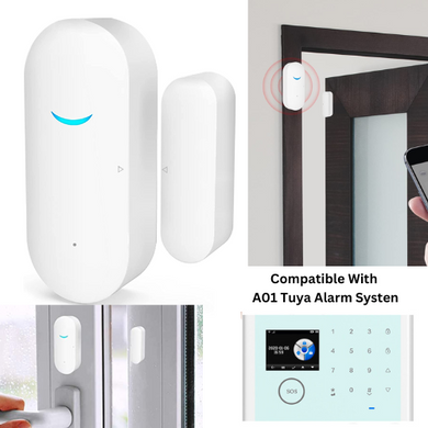 [A03] Wireless WIFI Battery Powered Door & Window Magnet Senor For A01 TUYA Alarm System - Polar Tech Australia