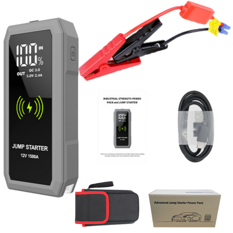 Load image into Gallery viewer, [S606][16000mAh] EPS Super Energy Portable 3 in 1 Car Wireless Jump Starter &amp; QC Type-C Power Bank &amp; Torch - Polar Tech Australia
