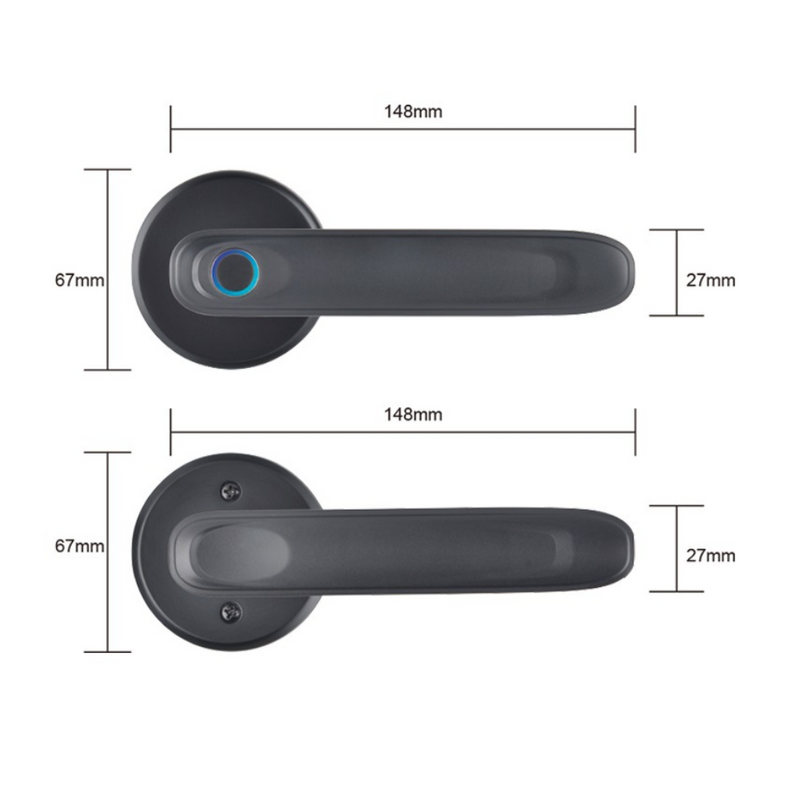 Chargez l&#39;image dans la visionneuse de la galerie, [TUYA Smart Home] Tuya Wireless Fingerprint Smart Door Lock - Polar Tech Australia
