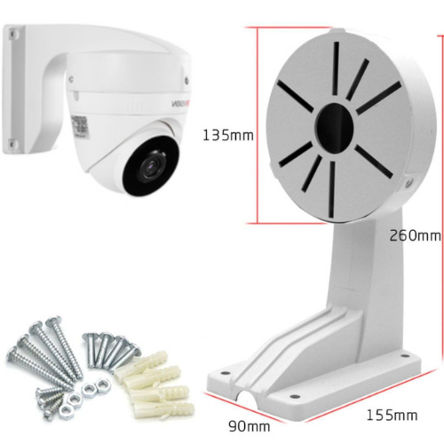 [1258ZJ] Universal Waterproof Plastic CCTV Dome Camera Wall Mount Bracket Holder - Polar Tech Australia