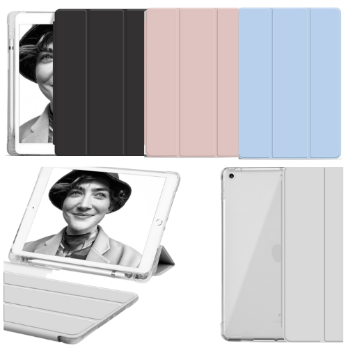 Load image into Gallery viewer, Apple iPad Pro 3/4/5/6 12.9&quot; &amp; iPad Air 13&quot; Smart Transparent Foldable Flip Case With Pen Holder Slot - Polar Tech Australia
