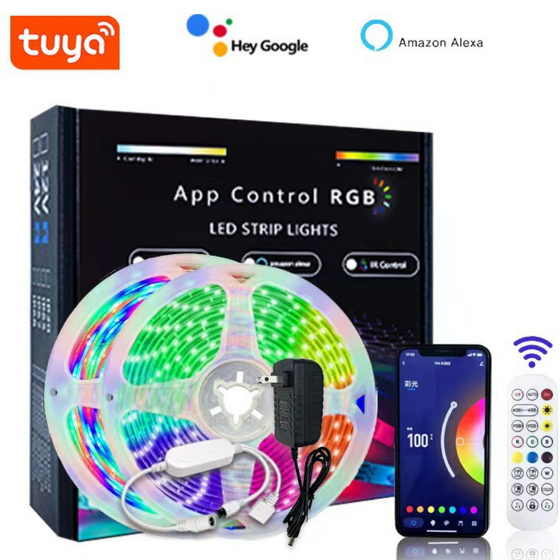 Cargue la imagen en el visor de la galería, [TUYA Smart Home] IP65 Indoor Outdoor Waterproof Smart Remote Control RGB LED Light Strip Music/Game/Movie Synchronization - Polar Tech Australia
