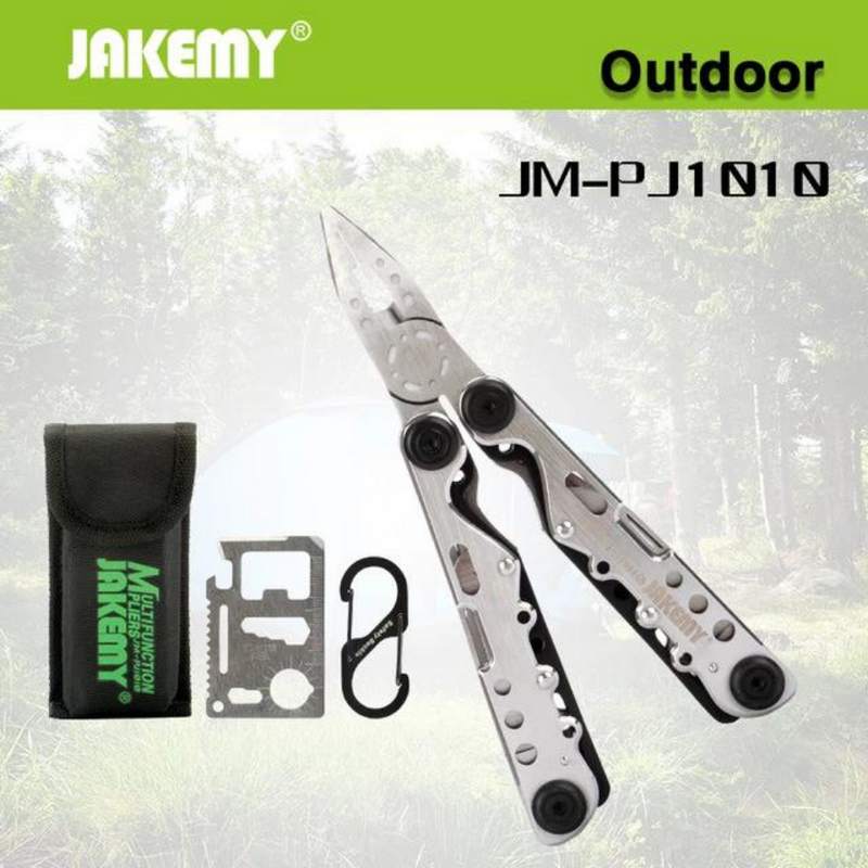 Chargez l&#39;image dans la visionneuse de la galerie, [JM-PJ1010] Jakemy 10 in 1 Multifunctional Outdoor Camping Portable Combined Foldable Plier Knife Cutter - Polar Tech Australia
