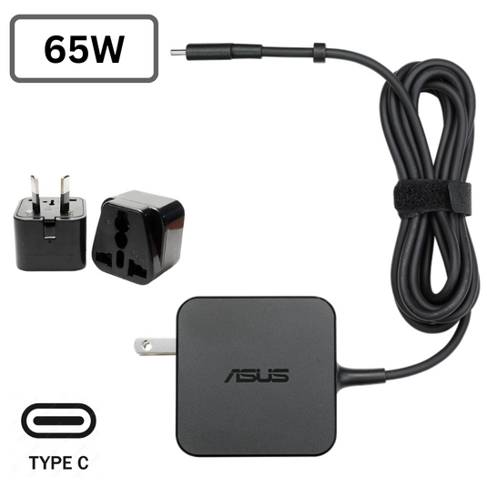 [20V-3.25A/65W][Type-C] ASUS USB C ZenBook Laptop AC Wall Super Fast Charger Travel Adapter - Polar Tech Australia