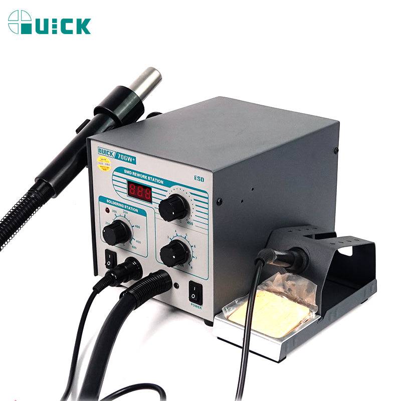 Chargez l&#39;image dans la visionneuse de la galerie, [706W+] QUICK 570W High Power 2 in 1 Soldering &amp; Heating Hot Air Gun SMD Rework Station Soldering Station - Polar Tech Australia
