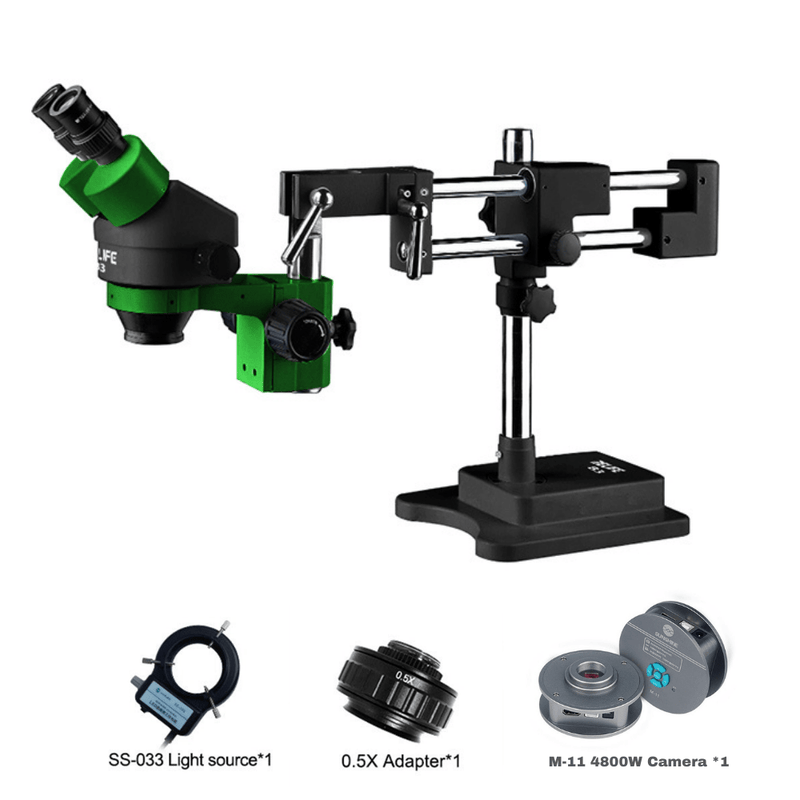 Chargez l&#39;image dans la visionneuse de la galerie, [RL-M3-STL2][360 Degree Rotation] RELIFE 0.7x - 4.5x Trinocular HD Stereo Microscope Mobile Phone PCB Motherboard Repair Tool - Polar Tech Australia
