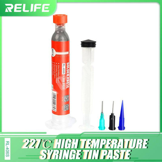 [26g Tube] RELIFE Low/Medium/High Temperature Syringe Welding Flux Tin Solder Soldering Paste - Polar Tech Australia