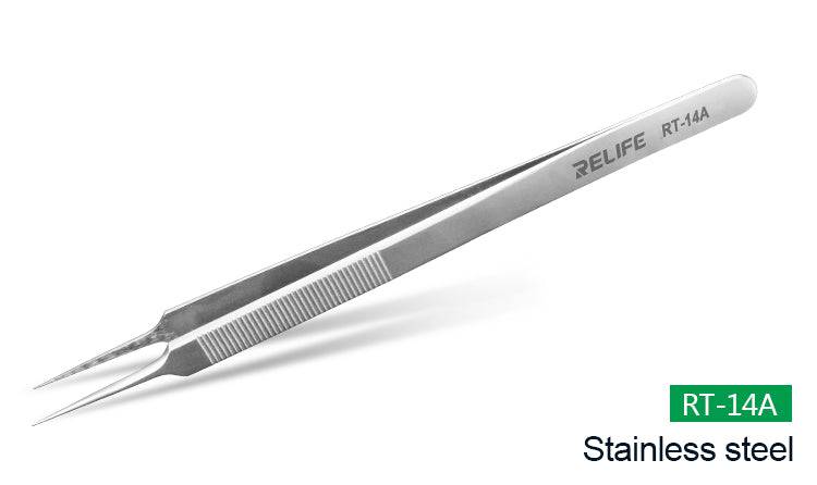 Cargue la imagen en el visor de la galería, [RT-14A] [Extra Long] Relife Stainless Steel Precision Tweezer (Straight Tip) - Polar Tech Australia
