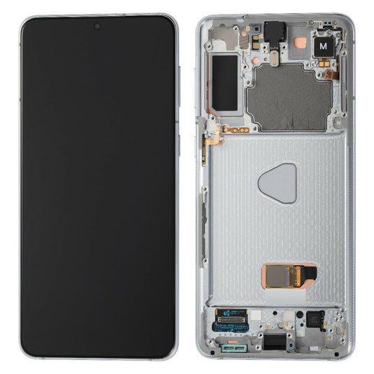 [Samsung Service Pack] Samsung Galaxy S21 (SM-G991) LCD Touch Digitizer Screen Assembly With Frame - Polar Tech Australia