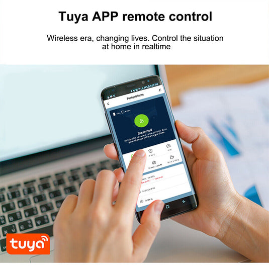 [TUYA Smart Home][A01 Kit] Tuya WiFi+GSM+GPRS Wireless Home Security PIR SOS Alarm System Set - Polar Tech Australia