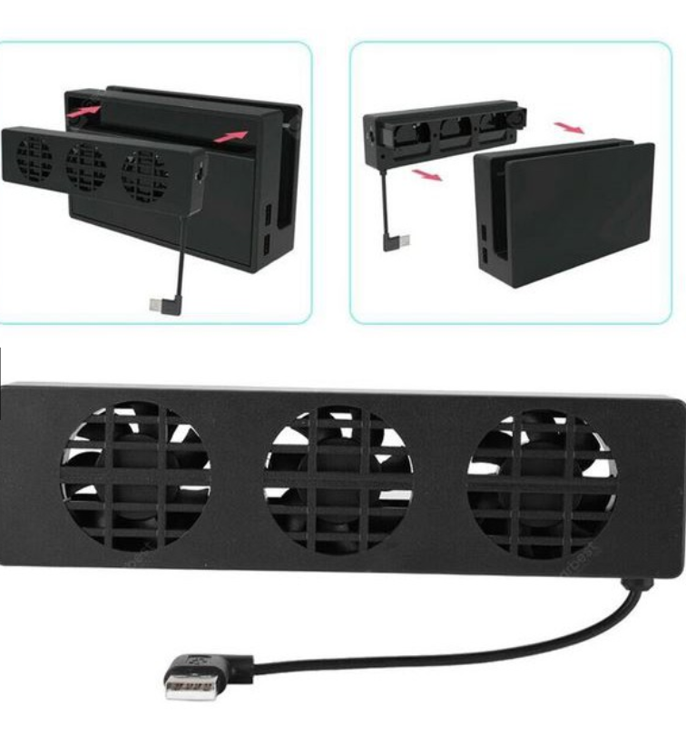 Load image into Gallery viewer, Nintendo Switch Game Console Holder 3-Fan USB Cooling Fan Cooler - Polar Tech Australia
