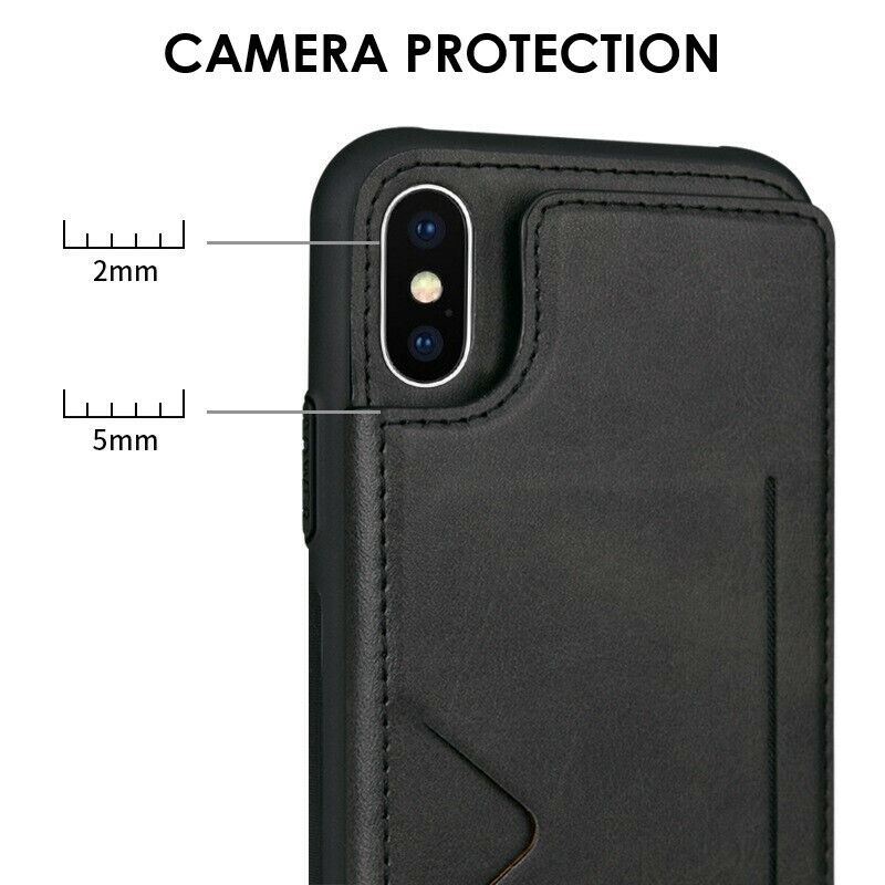 Cargue la imagen en el visor de la galería, [Built-in Card Slot] Apple iPhone 14/14 Plus/14 Pro/14 Pro Max Hanman Mika Magnetic Back Leather Case - Polar Tech Australia
