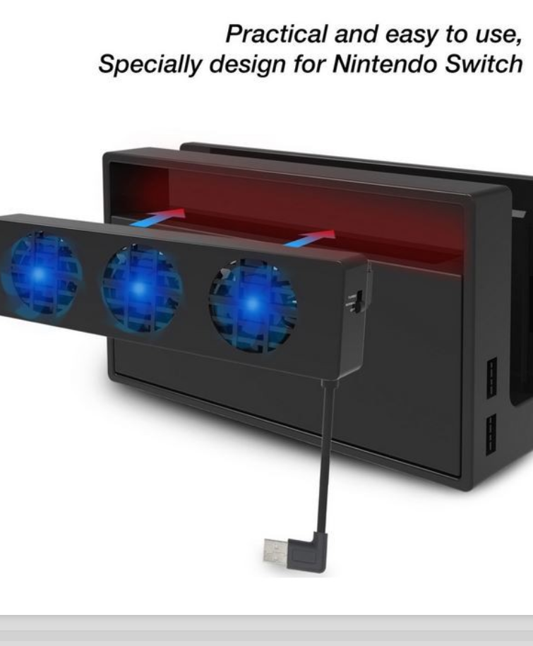 Load image into Gallery viewer, Nintendo Switch Game Console Holder 3-Fan USB Cooling Fan Cooler - Polar Tech Australia
