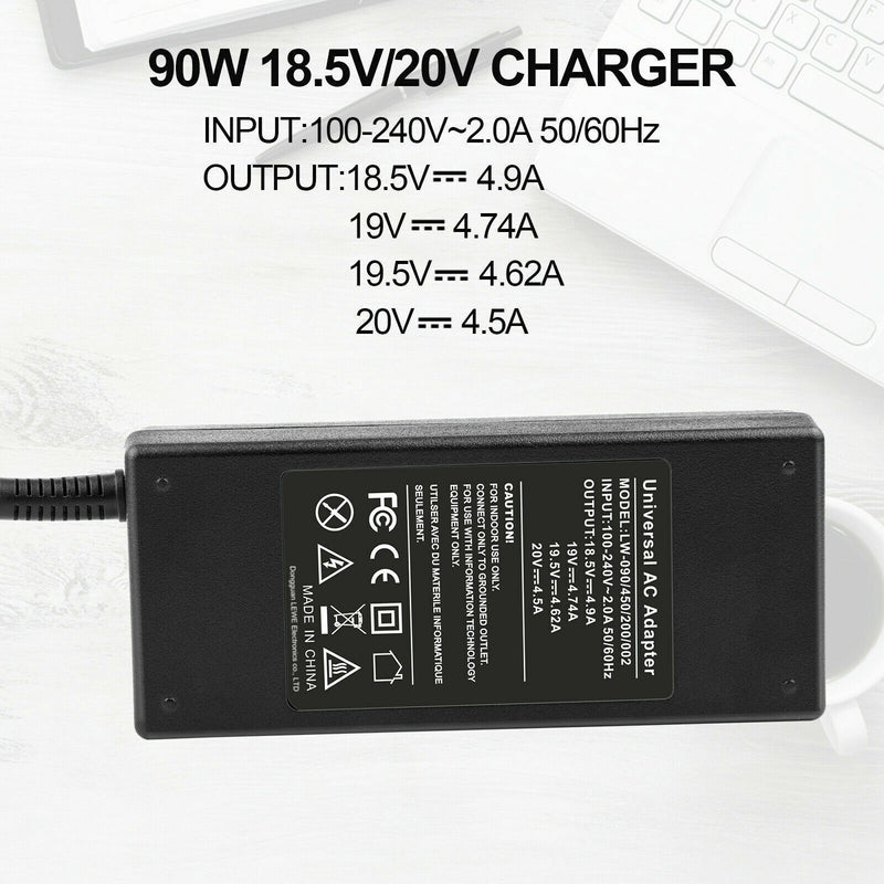 Cargue la imagen en el visor de la galería, [13 Tips][Max 90W][AU Plug] Universal HP Dell ASUS Acer Toshiba Fujitsu AC Power Adapter Laptop Charger - Polar Tech Australia
