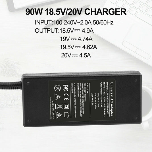 [13 Tips][Max 90W][AU Plug] Universal HP Dell ASUS Acer Toshiba Fujitsu AC Power Adapter Laptop Charger - Polar Tech Australia