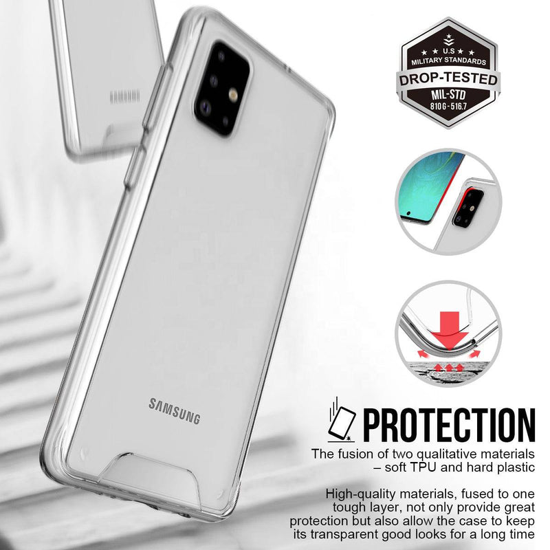 Chargez l&#39;image dans la visionneuse de la galerie, Samsung Galaxy A10 (SM-A105F) SPACE Transparent Rugged Clear Shockproof Case Cover - Polar Tech Australia
