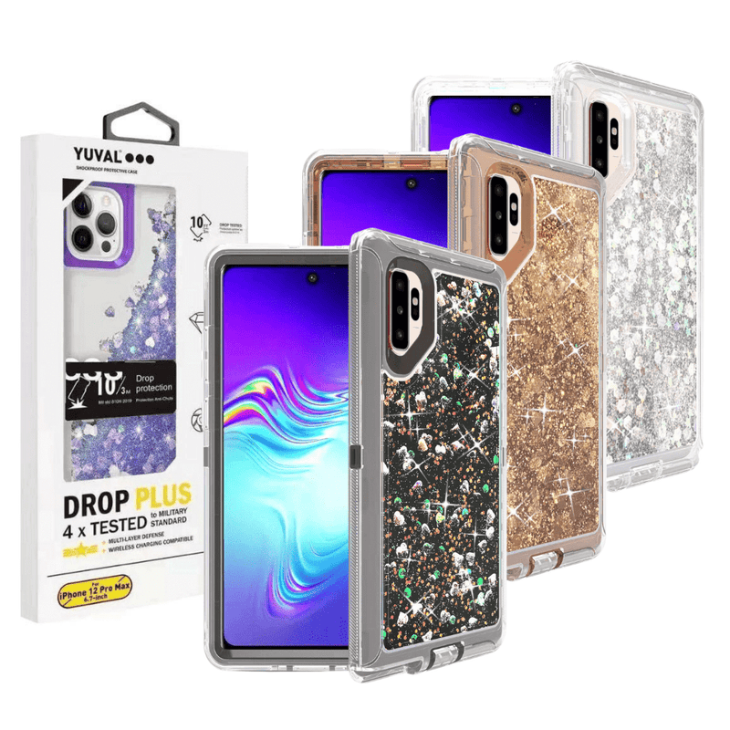 Load image into Gallery viewer, Samsung Galaxy Note 10 / Note 10 Plus Glitter Clear Transparent Liquid Sand Watering Case - Polar Tech Australia
