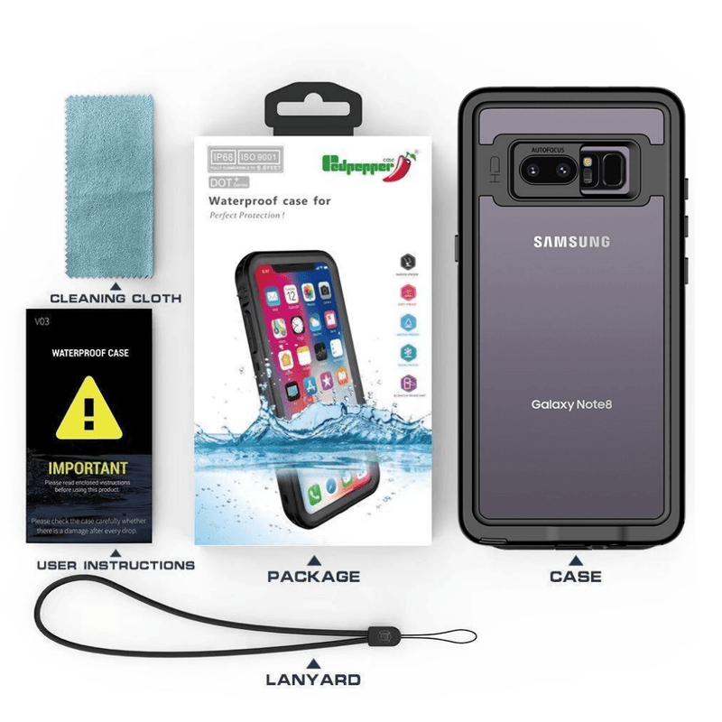 Cargue la imagen en el visor de la galería, Samsung Galaxy Note 9 Redpepper IP68 Waterproof Heavy Duty Tough Armor Case - Polar Tech Australia
